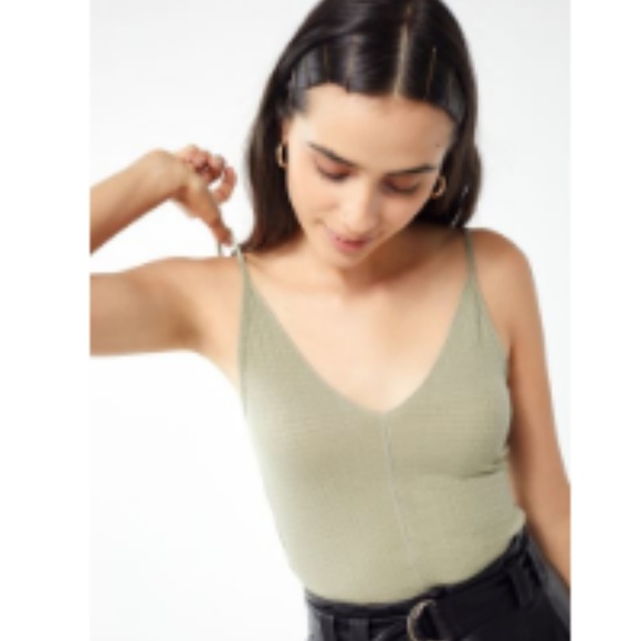 Urban Outfitters Tops - NWT green out from under saffron pointelle cami